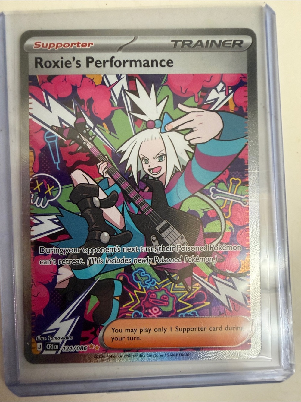 Roxie's Performance Pokémon TCG Full Art Trainer Card - Pink/Black